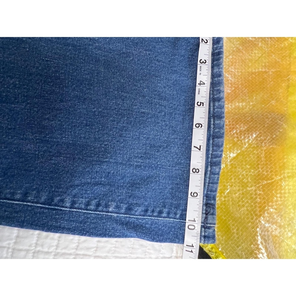 Pilcro Denim Jumpsuit 12 Blue Excellent Flare Leg Vest Top V-Neck - Picture 6 of 16